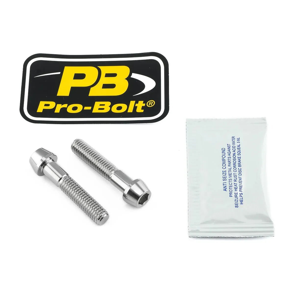 Pro Bolt Rostfritt Stål Bromsoks Klämset