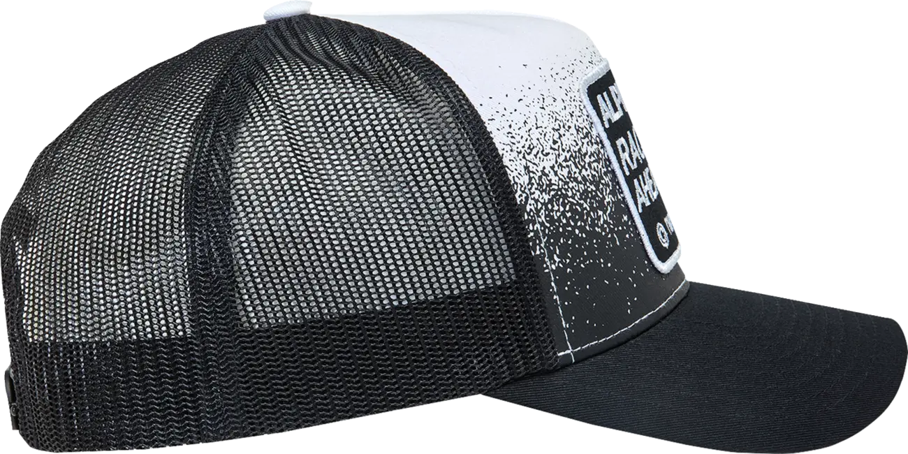 Alpinestars Gravel Trucker Hat Curved Bill Snapback Black/White