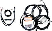 LA CHOPPERS Black Vinyl Cable/Brake Kit for 15"-17" Handlebars