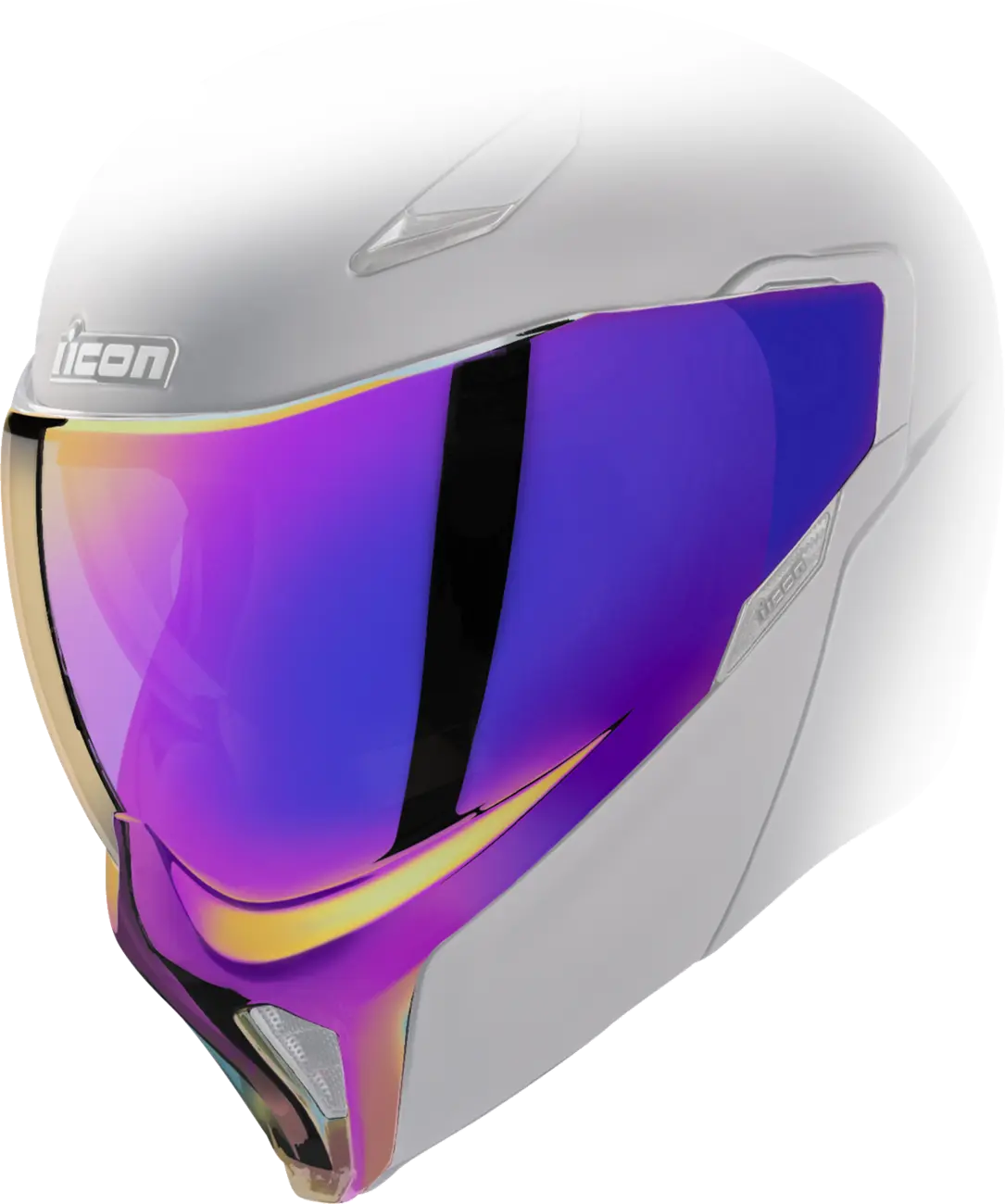 ICON Threshold™ Helmet Shield - Poison Purple Mirror
