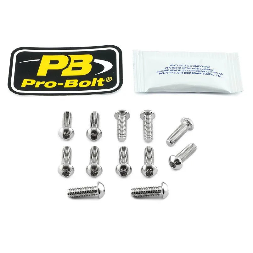 Pro Bolt Titanium Broms Rotor Monteringsbult Kit