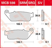 Trw Sv Series Sintrade Bromsbelägg - Fram - Fram & Bak