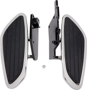 Cobra Swept Floorboard Kit - Chrome & Black