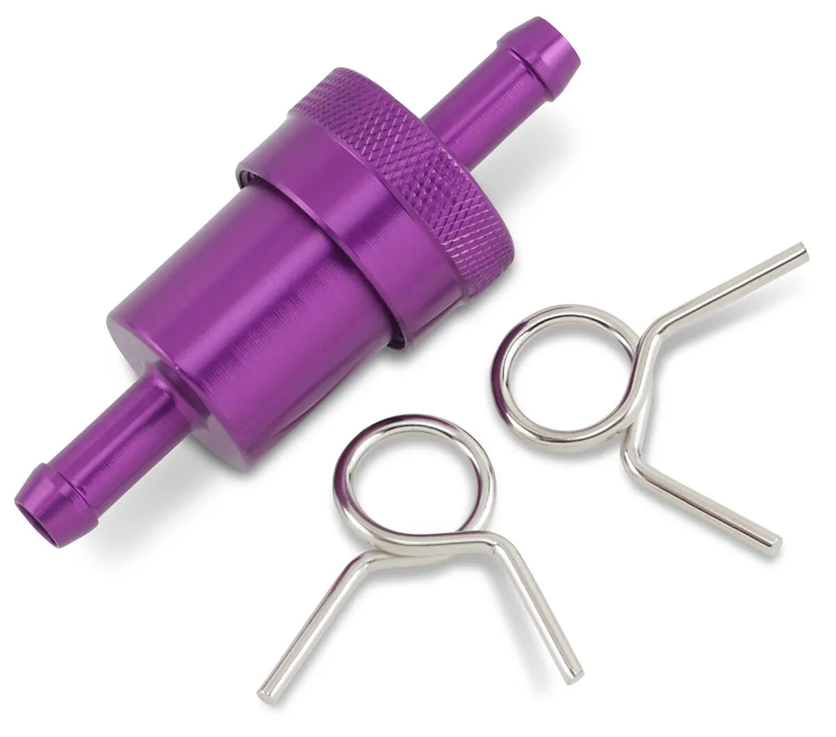 Emgo Anodized Aluminum Fuel Filter For 5/16" Fuel Line