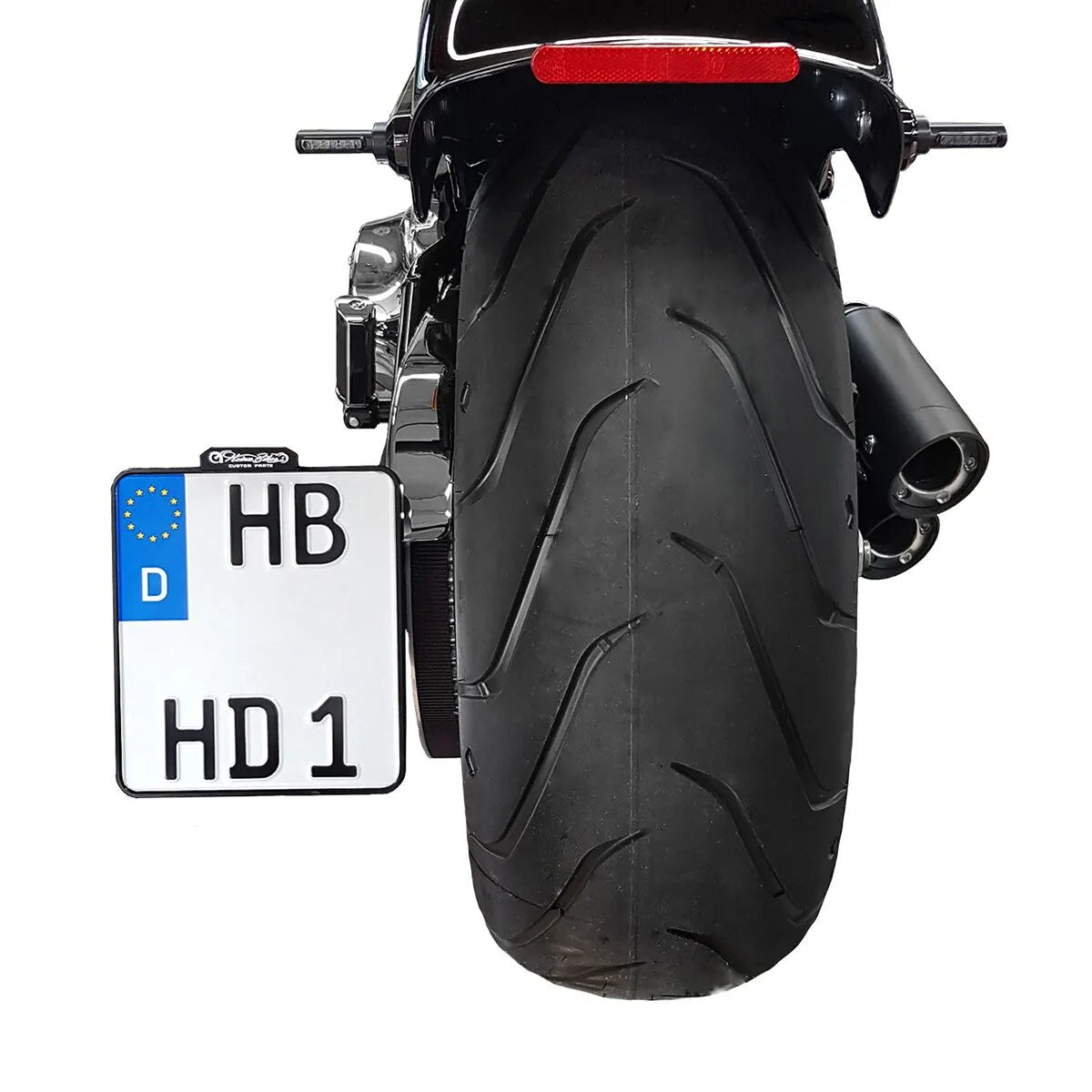 Heinz Bikes Side Mount License Plate Holder For Harley Davidson