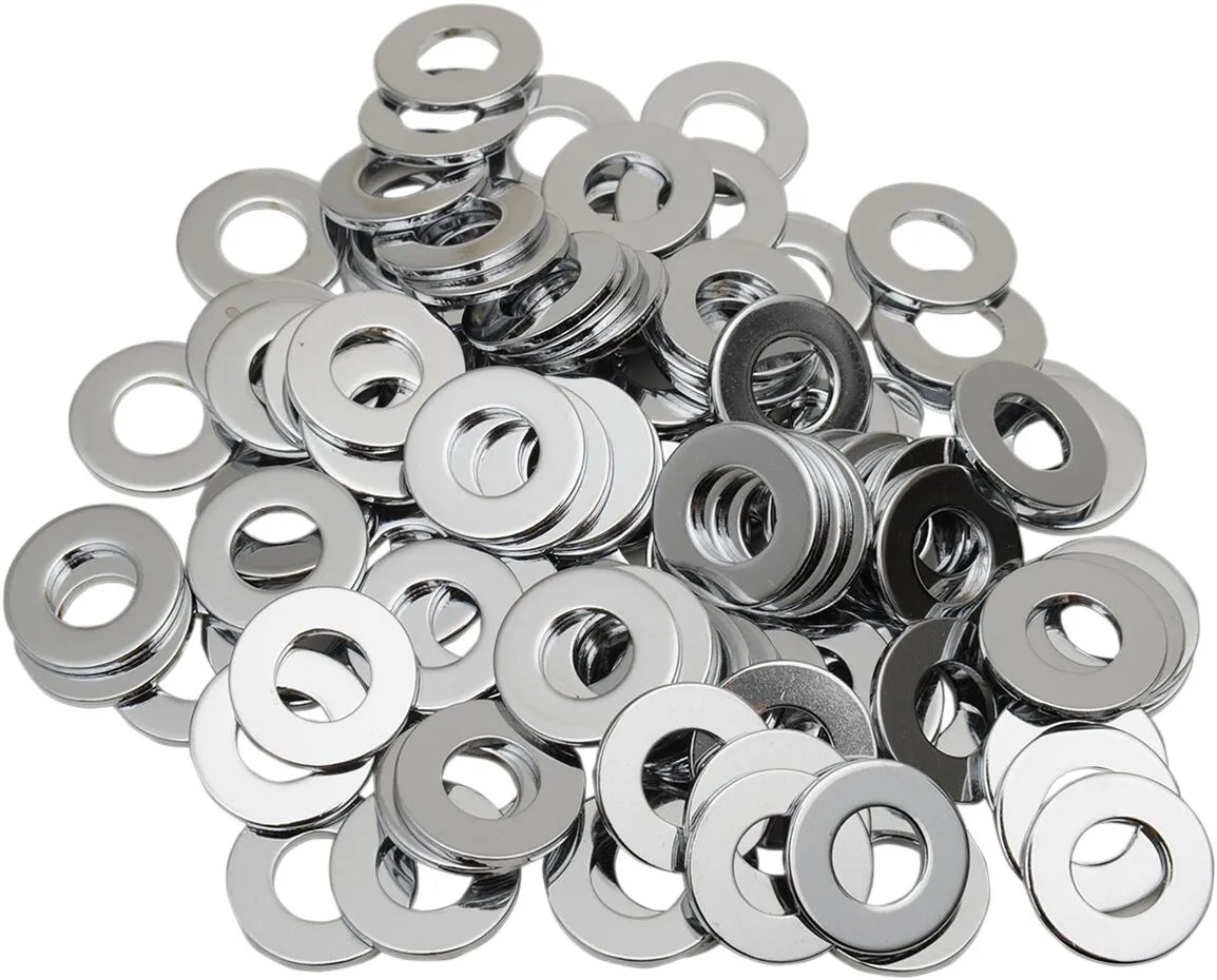 Drag Specialties 3/8" Chrome Flatwashers