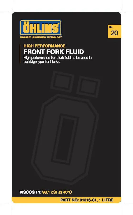 Ohlins Fork Oil #20 Fork Oil 1 liter