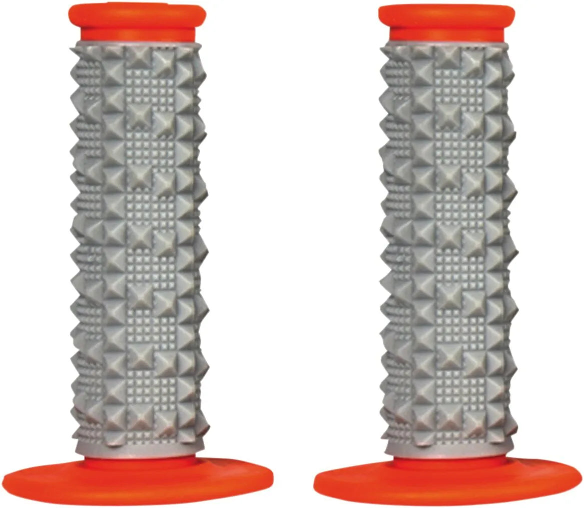 Scar Dual Density Grips - Gray/red