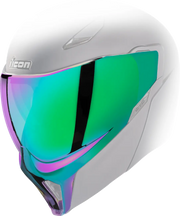 ICON Threshold Helmet Shield - Scarab Green Mirror