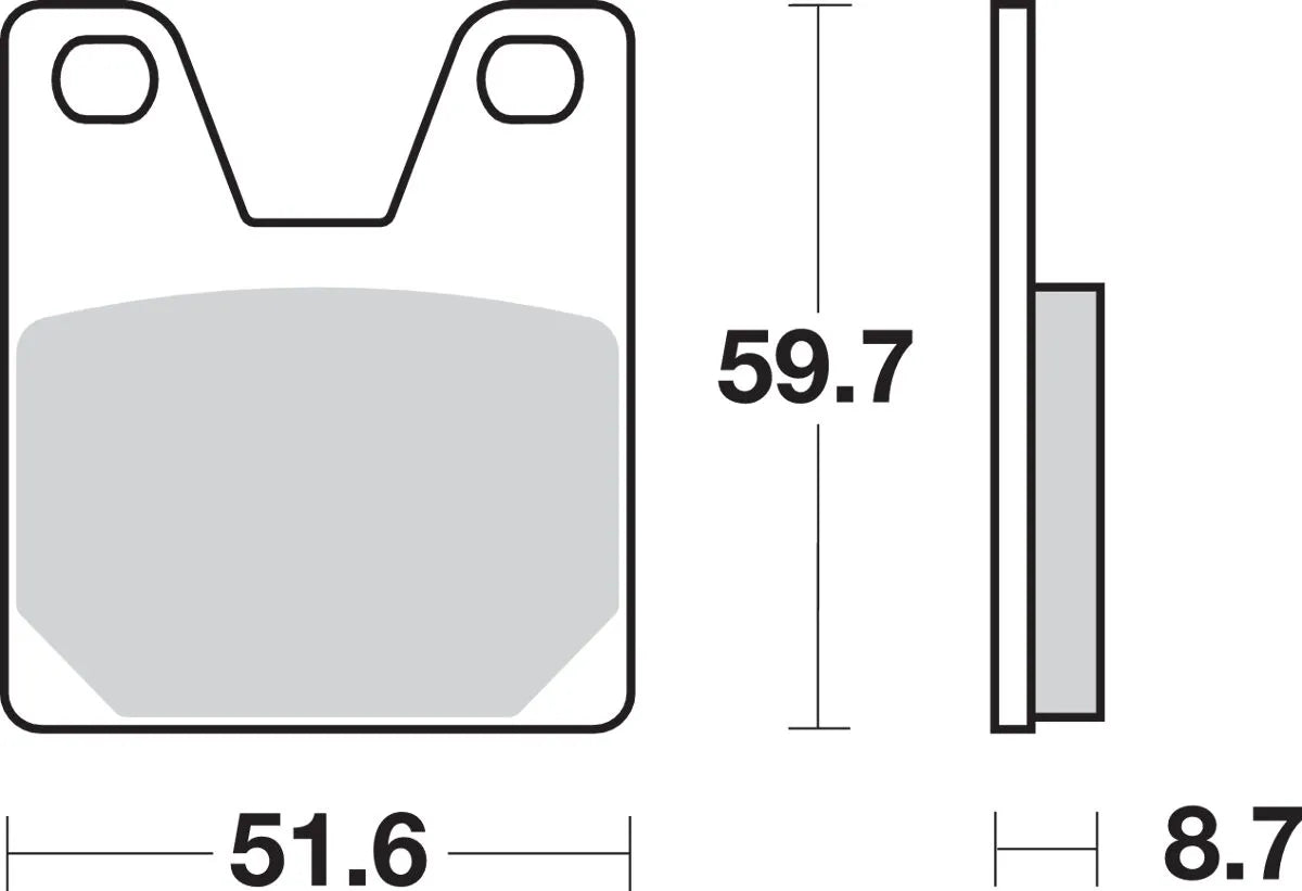Sbs Ls Street Excel Sintered Bakre Bromsbelägg - Bak