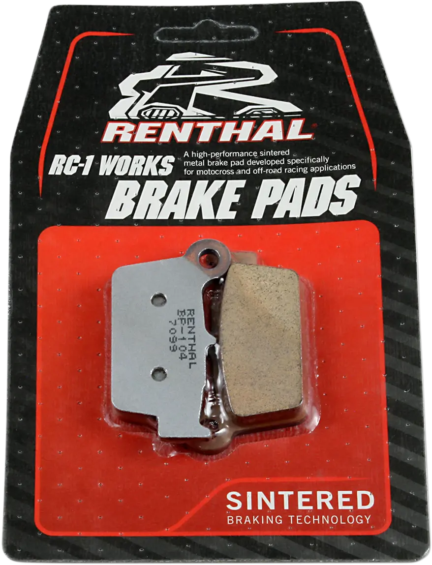 Renthal Rc-1 Works Brake Pads For Motocross - Rear