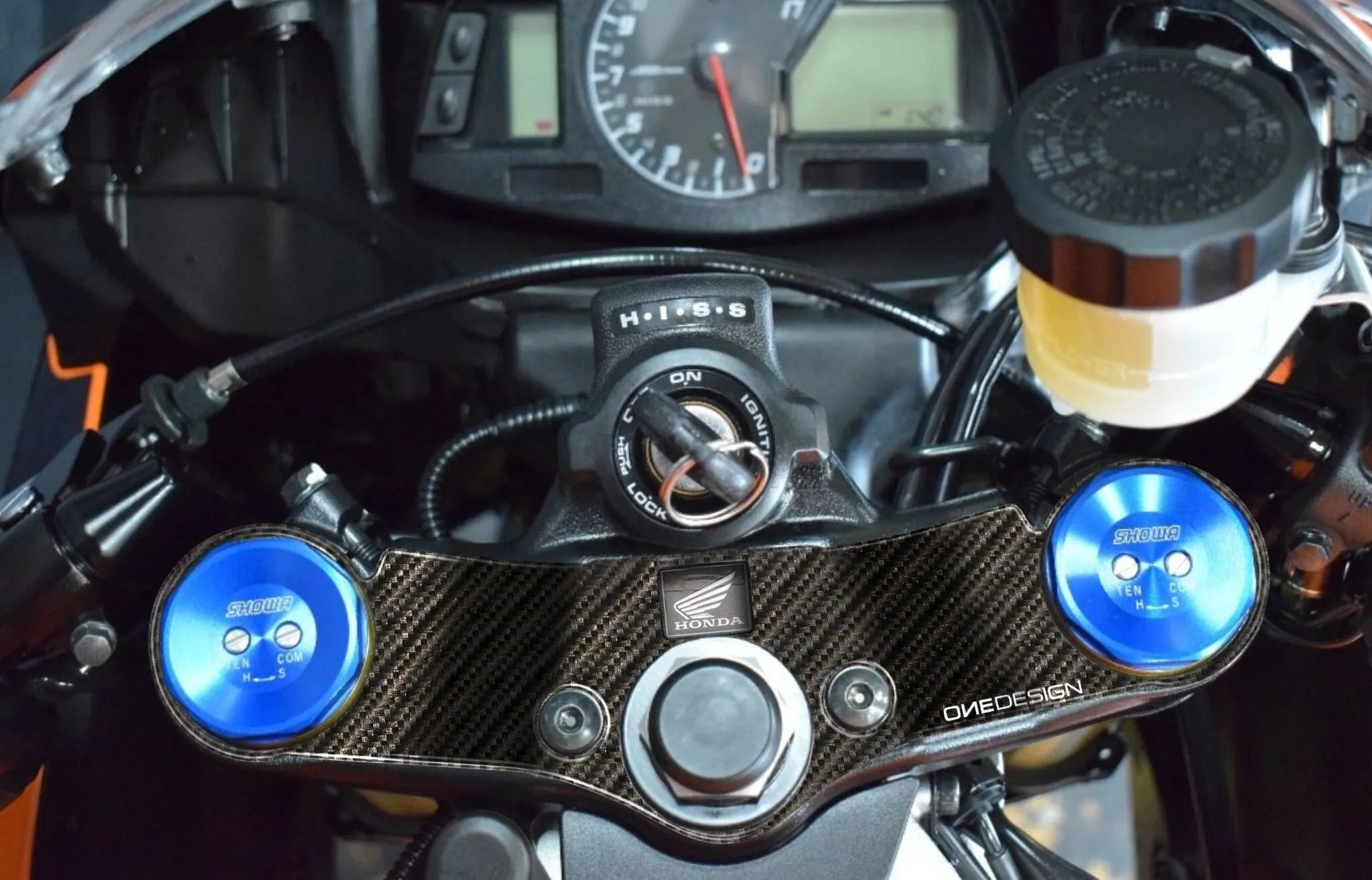 Onedesign Yoke Protector For Honda - Carbon Fiber
