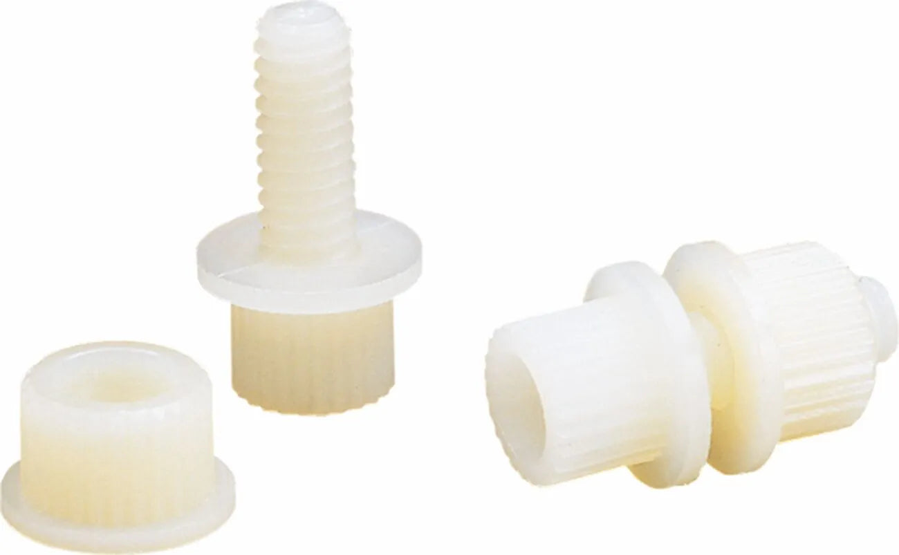 Parts Unlimited Nylon License Plate Fasteners - 100 Pack