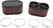 K & N Ru2922 Clamp-on Oval Air Filter