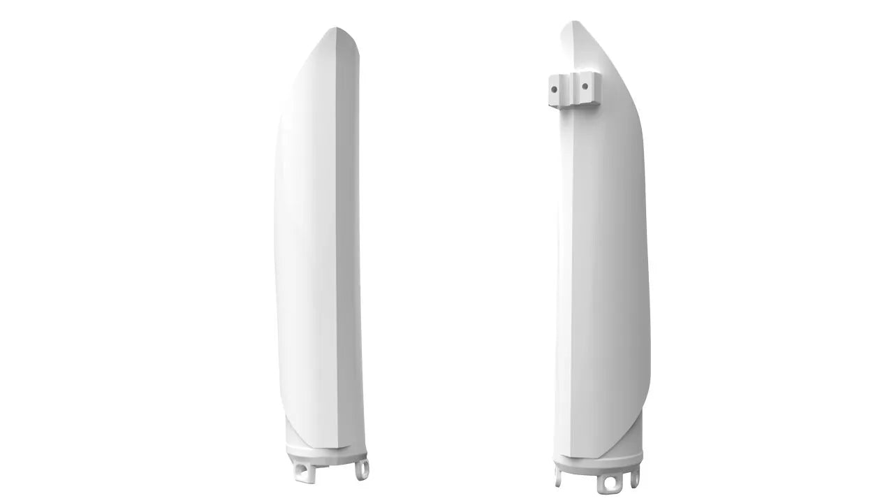Polisport Fork Covers - White Plastic