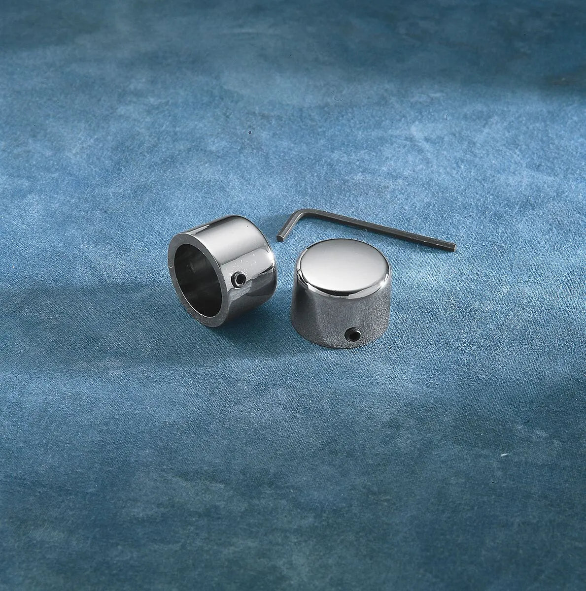 Drag Specialties Chrome Handlebar Riser Bolt Caps