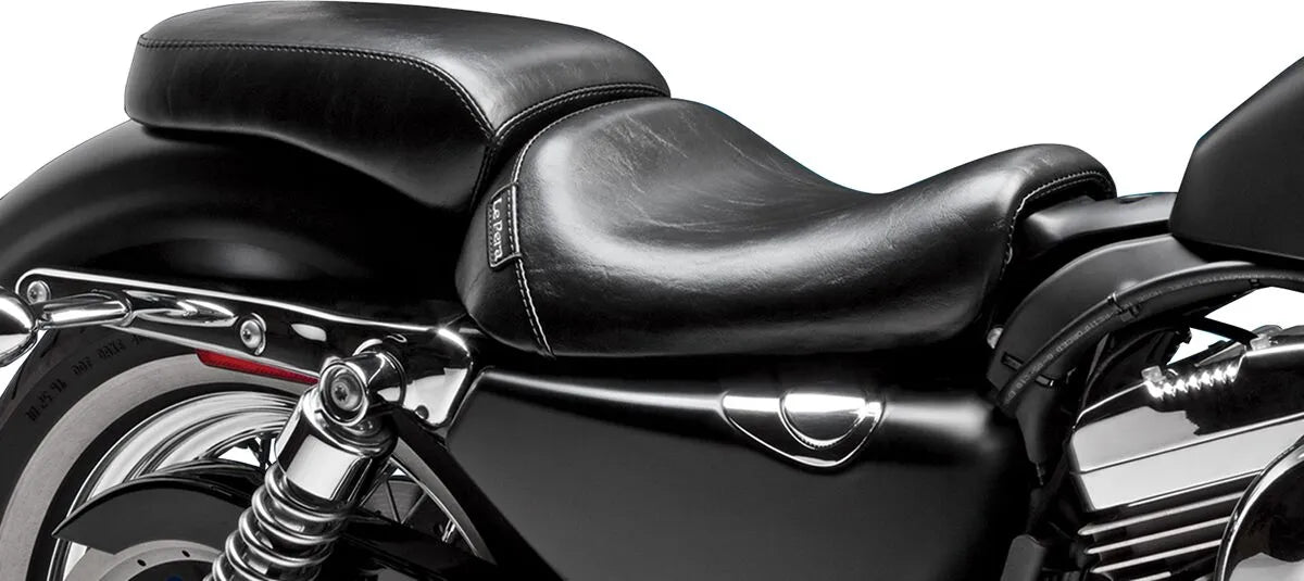 Le Pera Bare Bones Pillion Pad - Smooth - Black - LF-006P