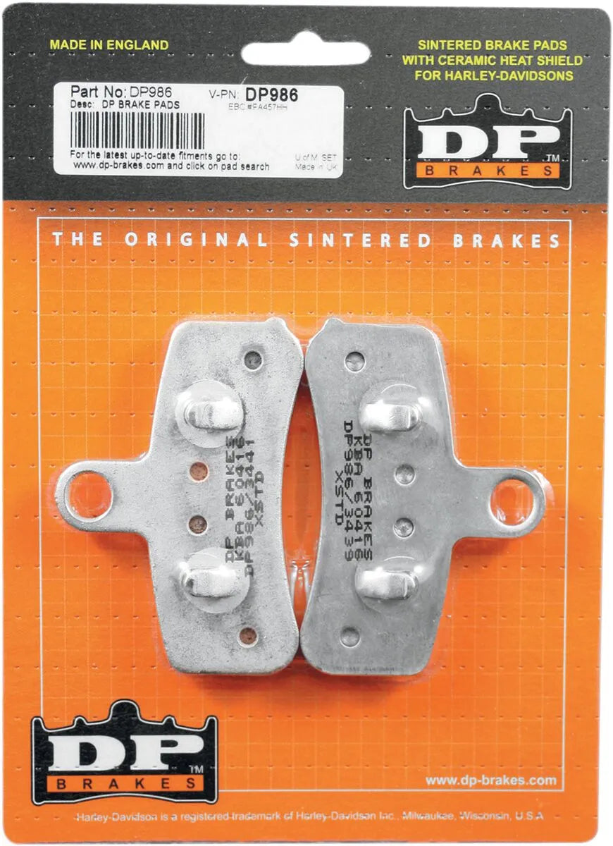 DP Brakes Sintermetall Bromsbelägg För Harley-davidson/buell - Fram