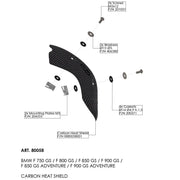 Leovince Heat Shield Carbon Fiber Replacement Part