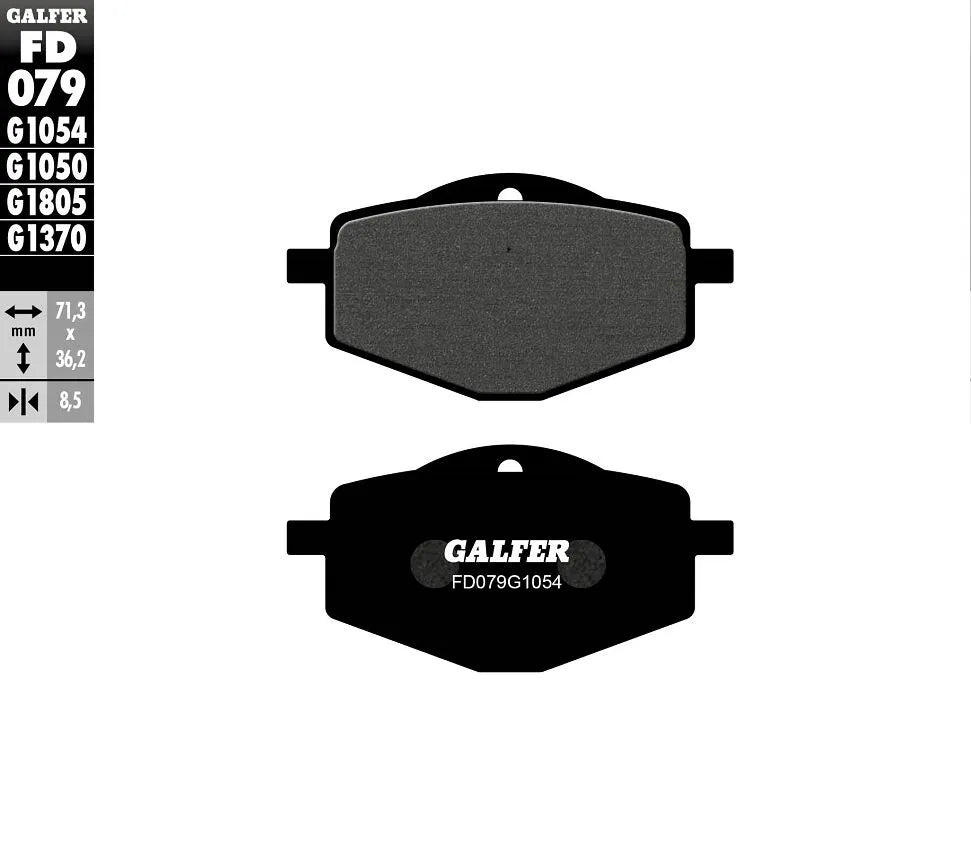 Galfer Semi-metalliska Bromsbelägg - OEM Ersättning - Fram & Bak