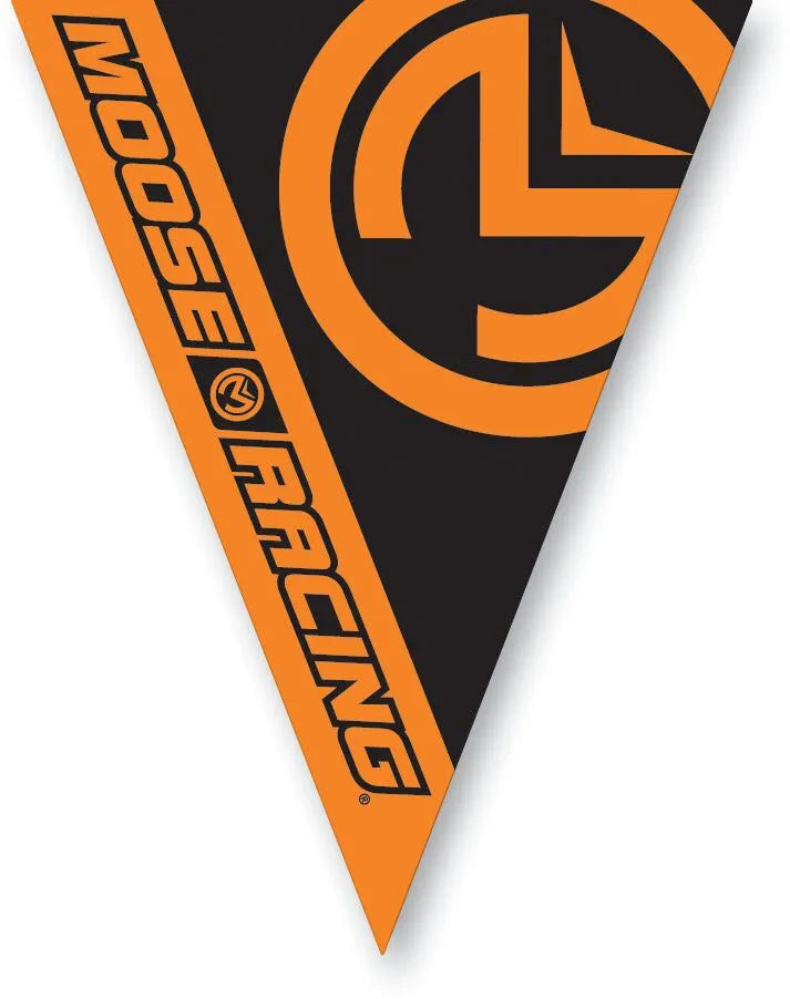 Moose Offroad Pennant Flags Orange/Black 60' Long 36 Flags
