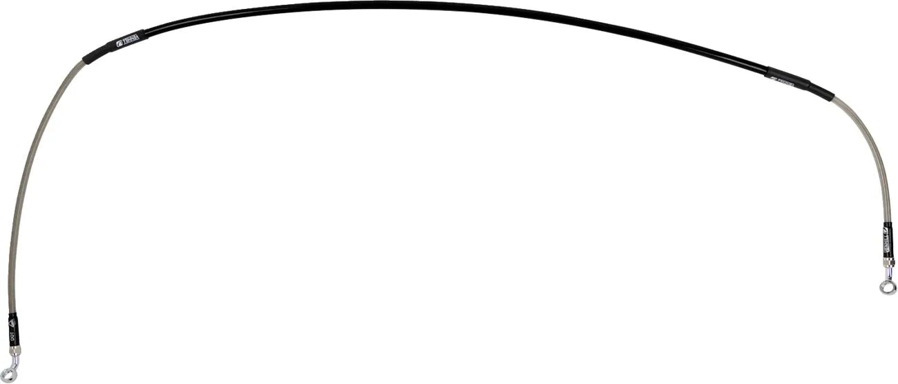 Moose Offroad Stainless Steel Braided Brake Line Front