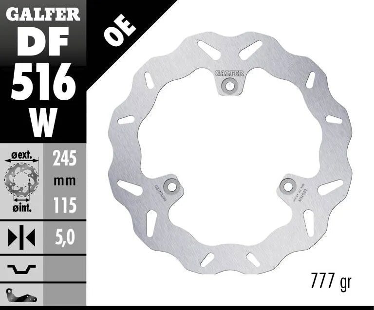 Galfer Wave Brake Rotor For Motorcycle