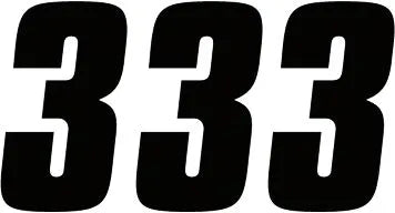 Factory Effex Number Stickers 7" Black 3-pack