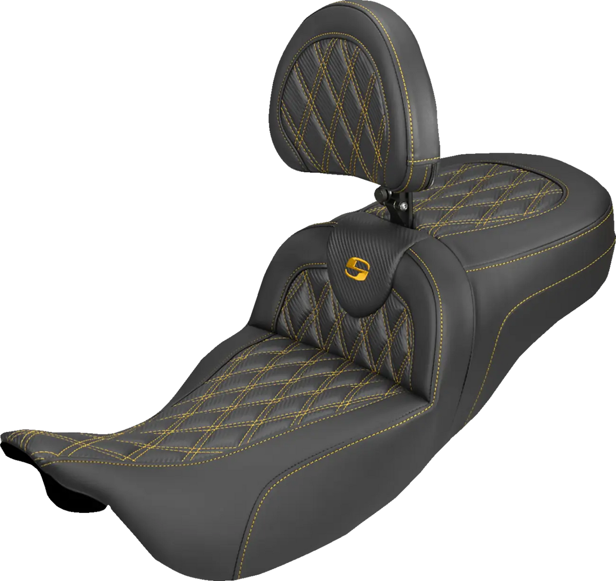 Saddlemen Roadsofa Carbon Fiber Lattice Stitch Extended Reach