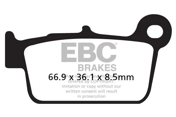 Ebc R Series Heavy Duty Sintered Bromsbelägg - Bak