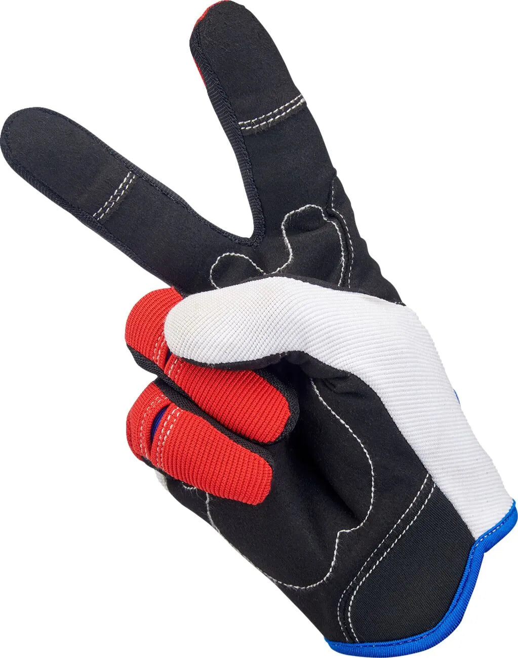 Biltwell Moto Gloves - Black/Blue/Red/White