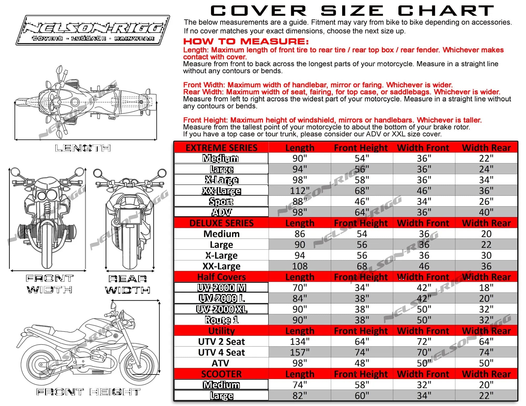 Nelson Rigg Mc-900xxl Econo Motorcycle Cover
