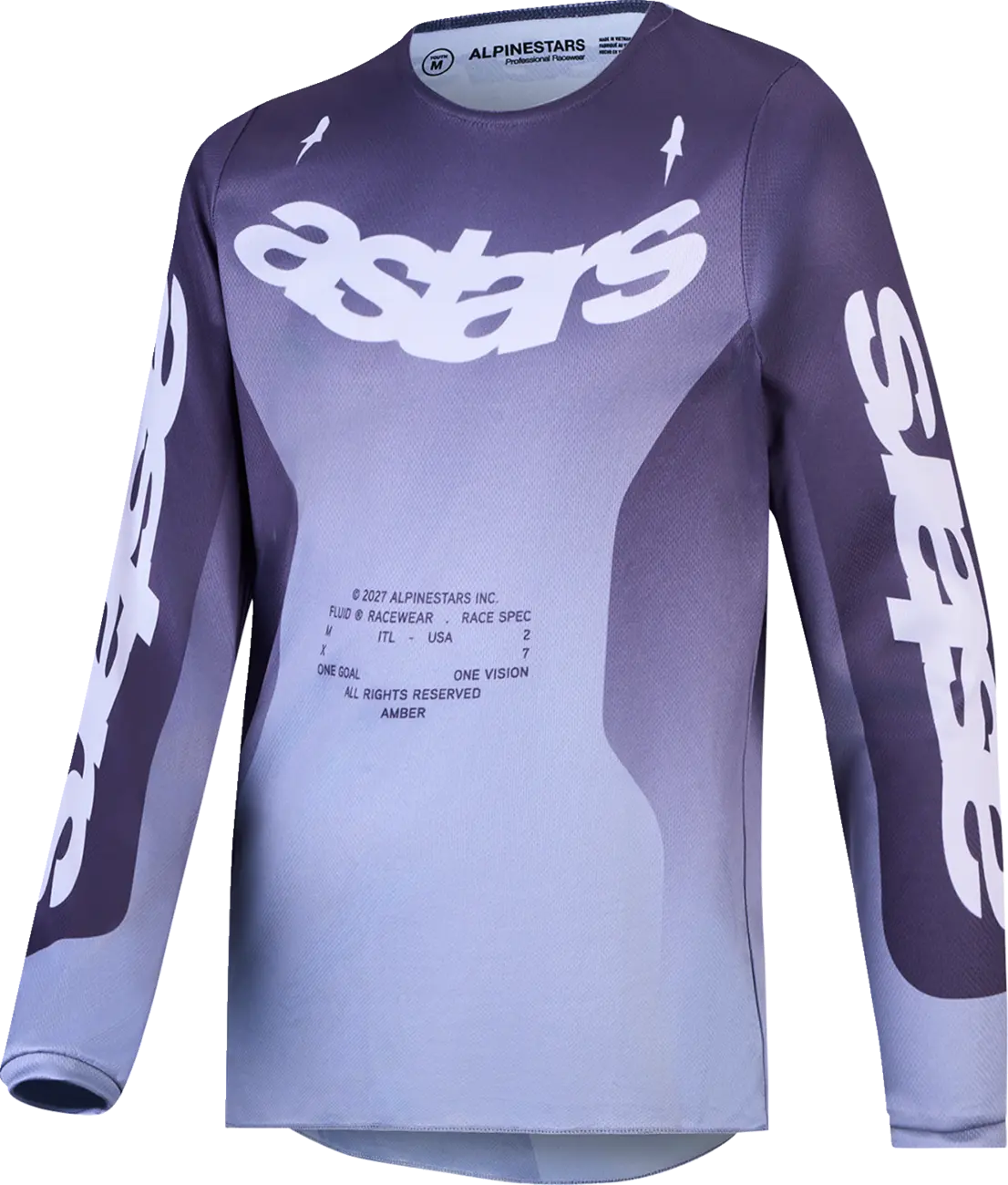 Alpinestars Fluid Amber Youth Jersey Gray/Lilac