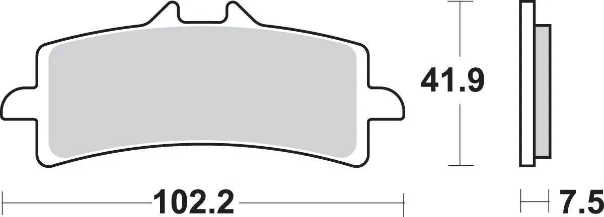Sbs Hs Street Excel Sintermetall Frambromsbelägg - Fram