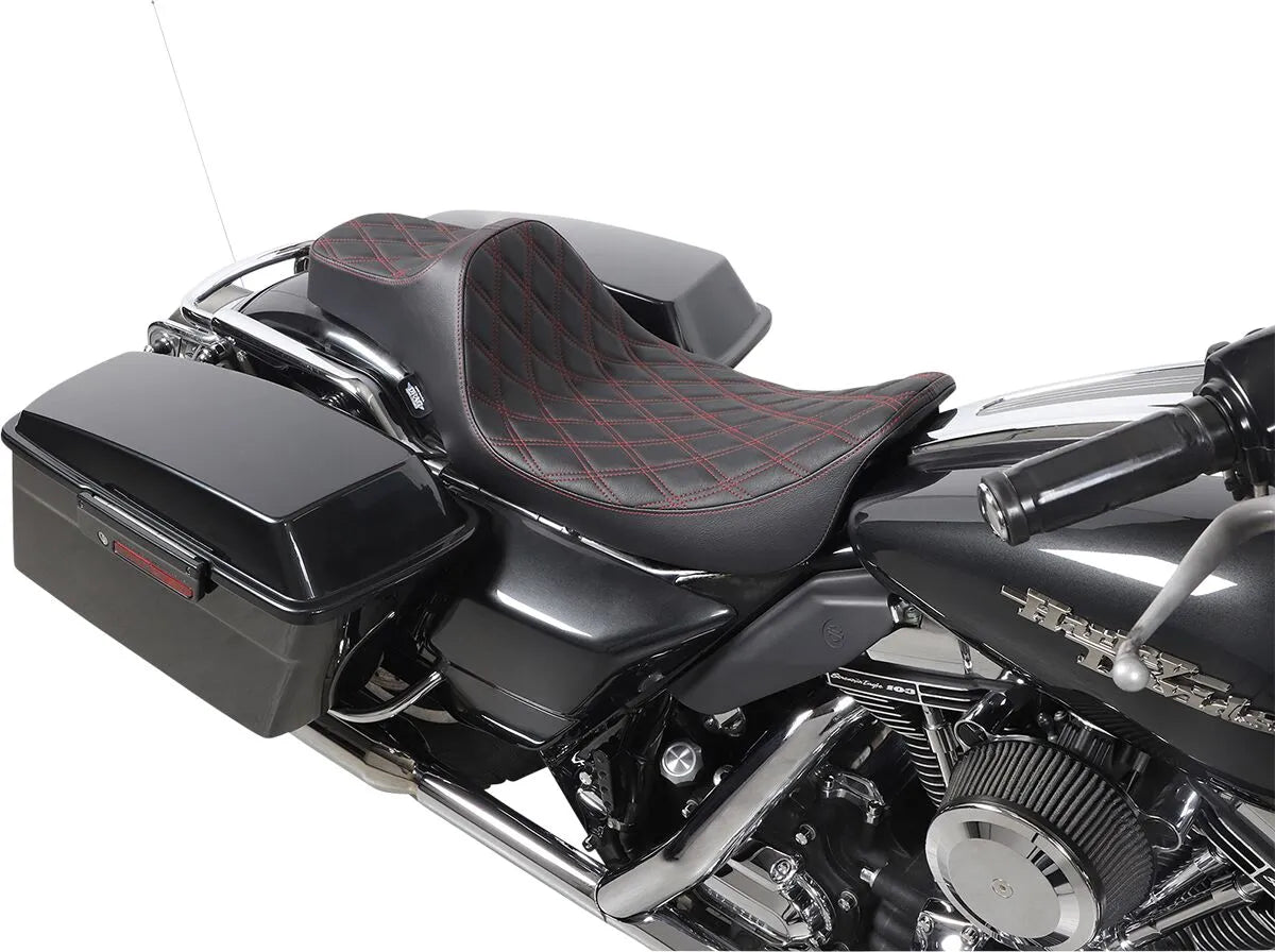 Drag Specialties Extended Reach Predator Iii Seat - For Harley Davidson