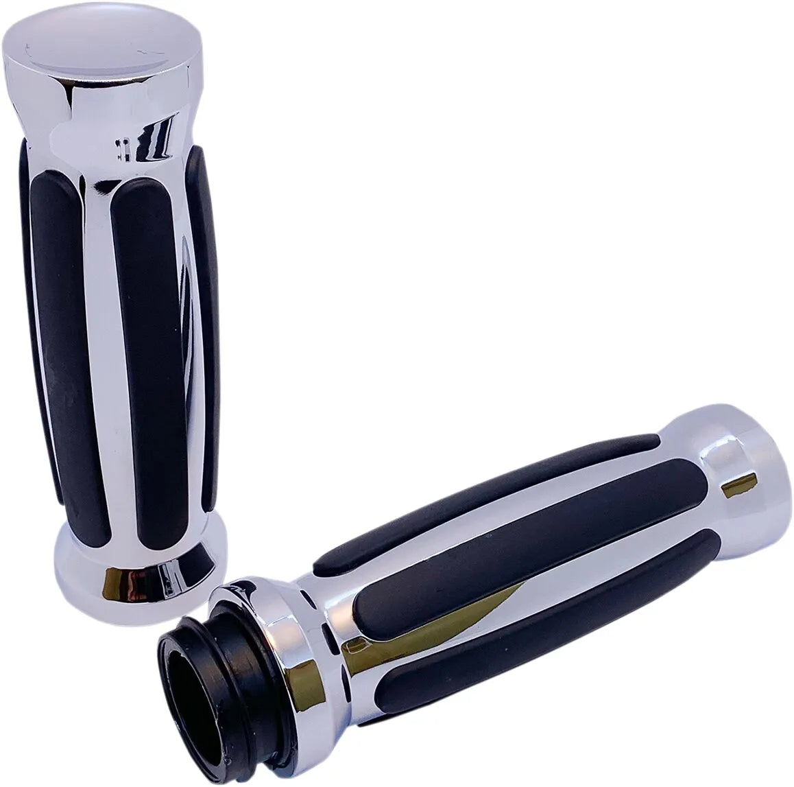 Pro-one Custom Rubber Grips - Chrome/black