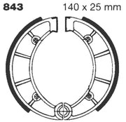 Ebc "G" Grooved Brake Shoe - Enhanced Braking Performance - Front & Rear