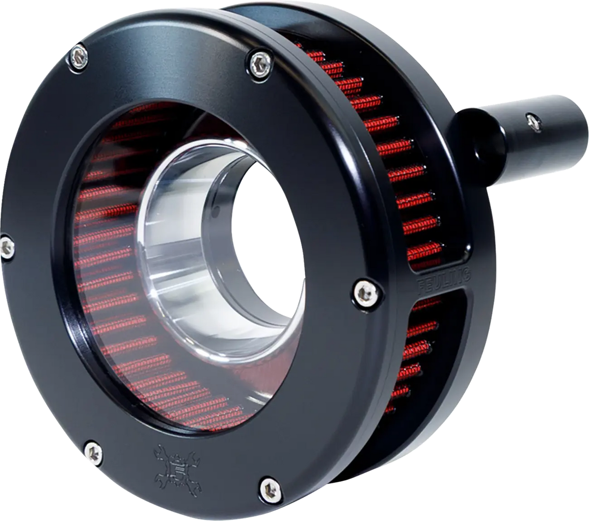 Feuling Parts BA Series Slim Clear Air Cleaner Kit Black/Red