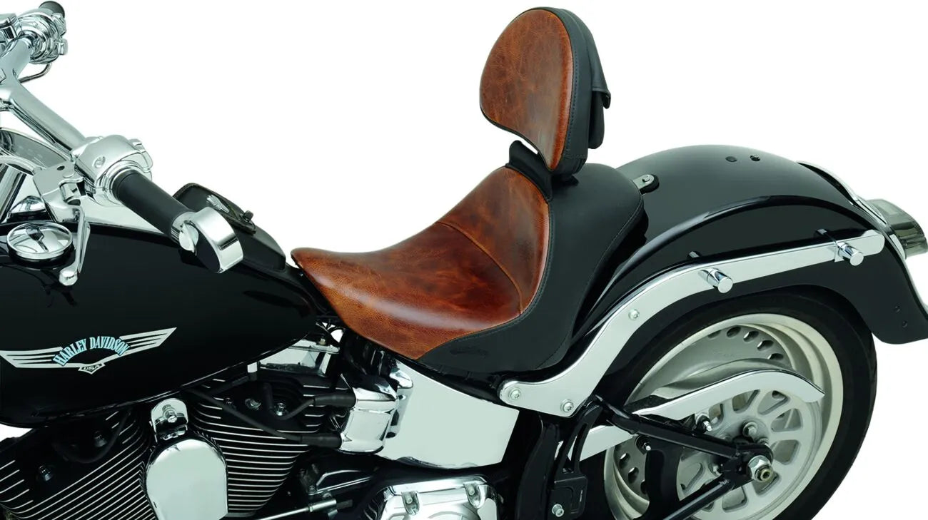 Saddlemen Lariat Driver's Backrest - Brown Leather