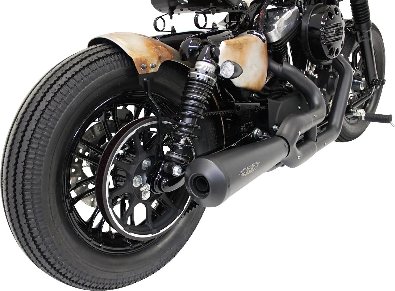 Cult Werk Fender Kit With Seat - Black - For Harley Davidson