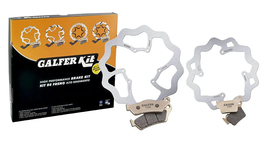 Galfer Oem Ersättnings Wave Rotor Bromskit - Bak