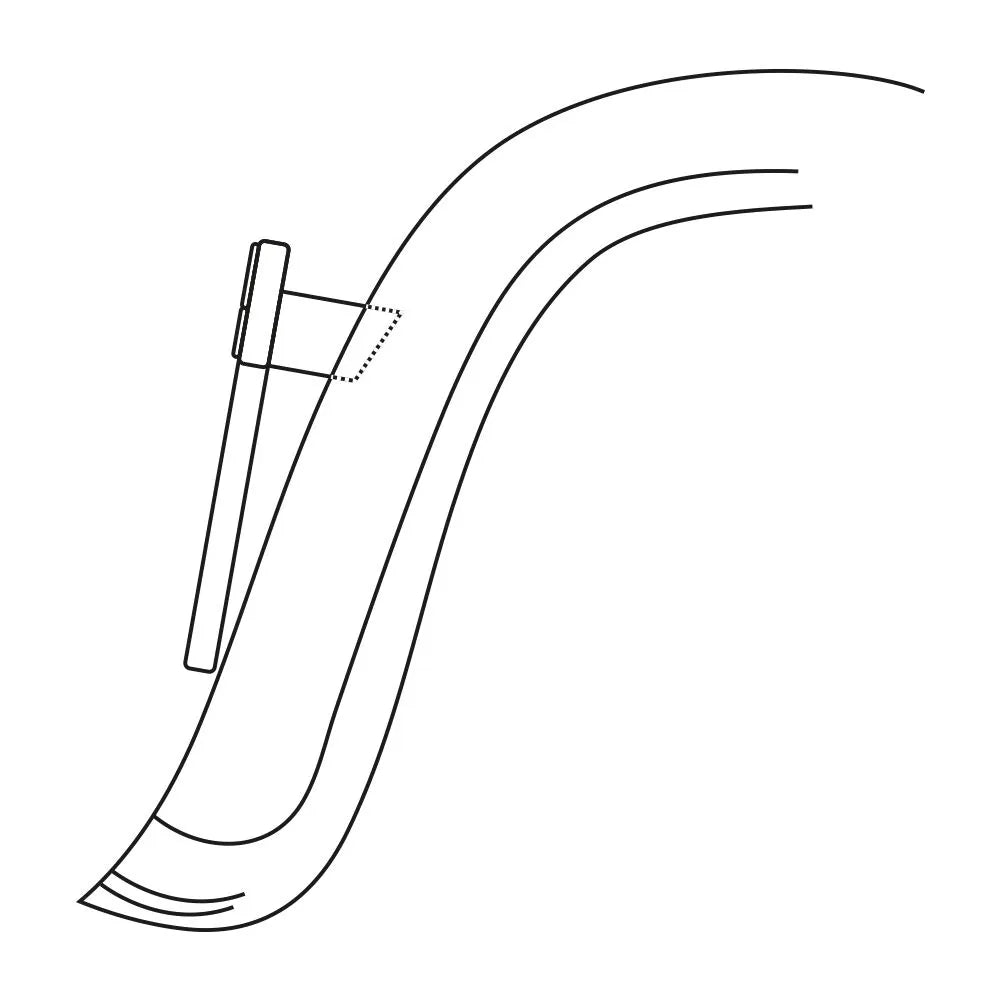 Heinz Bikes License Plate Mount Adapter Cubes - Rear Fender