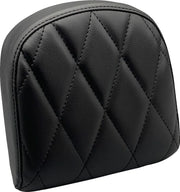 Le Pera Sissy Bar Pad - 7.5" Diamond Dull Black Vinyl