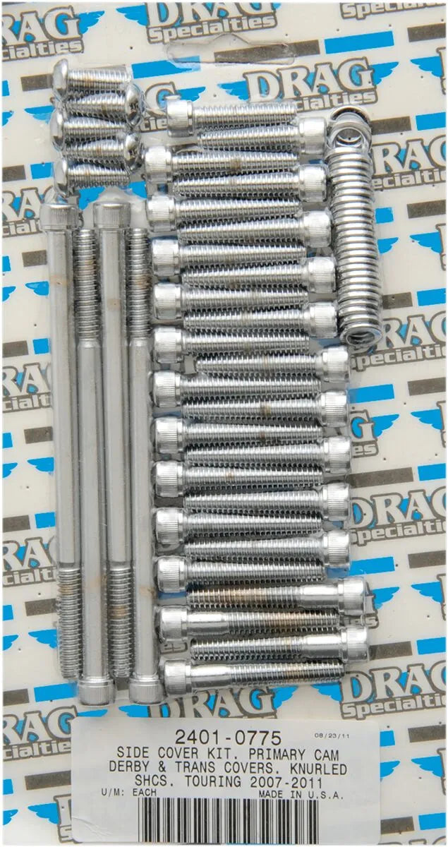 Drag Specialties Bolt Set for Primary/Transmission Side & Derby