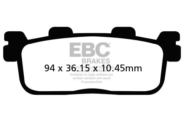 Ebc Sfa-hh Series Sintered Brake Pads For Scooters - Rear