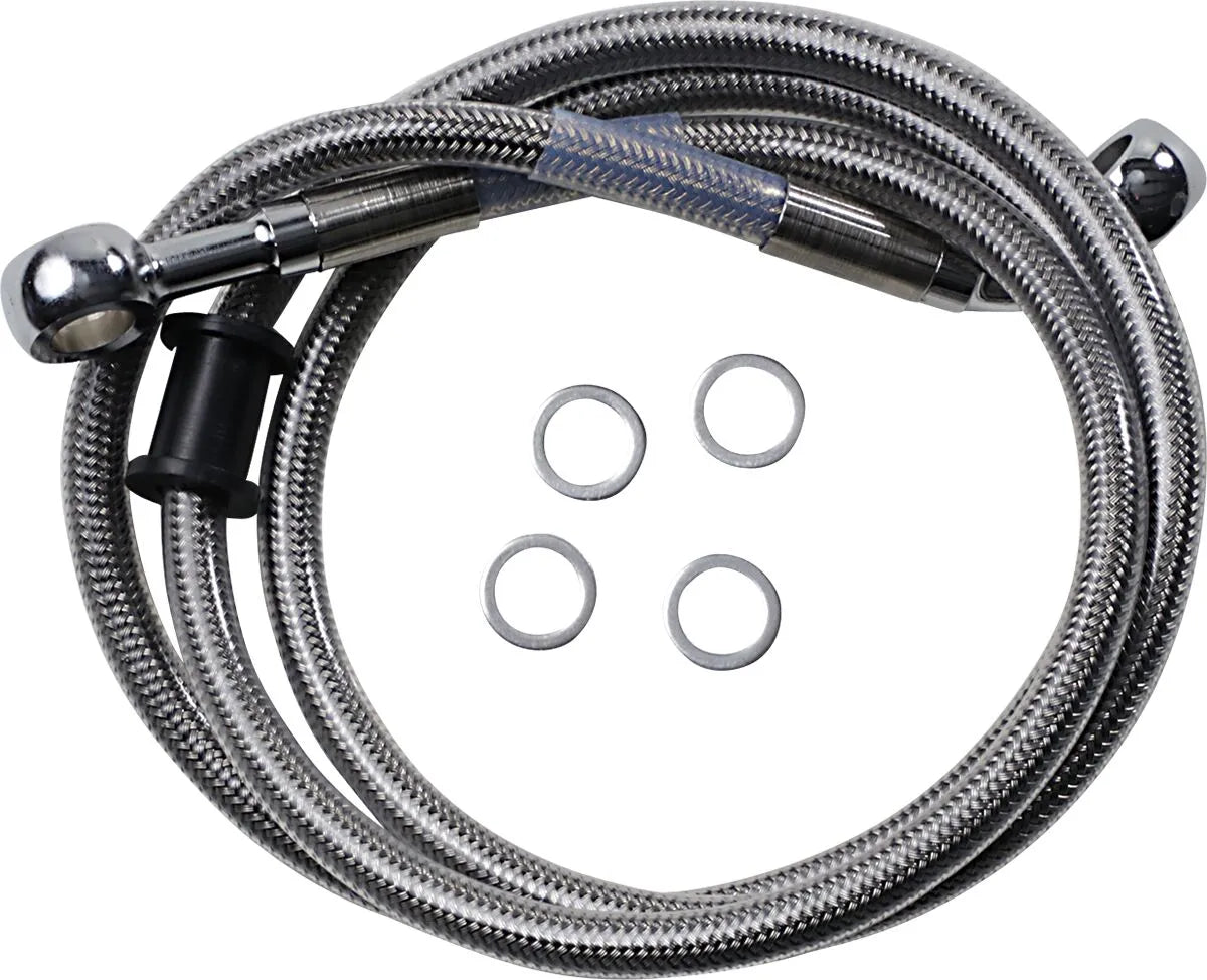 Drag Specialties Bromsslangkit i rostfritt stål 45,25"