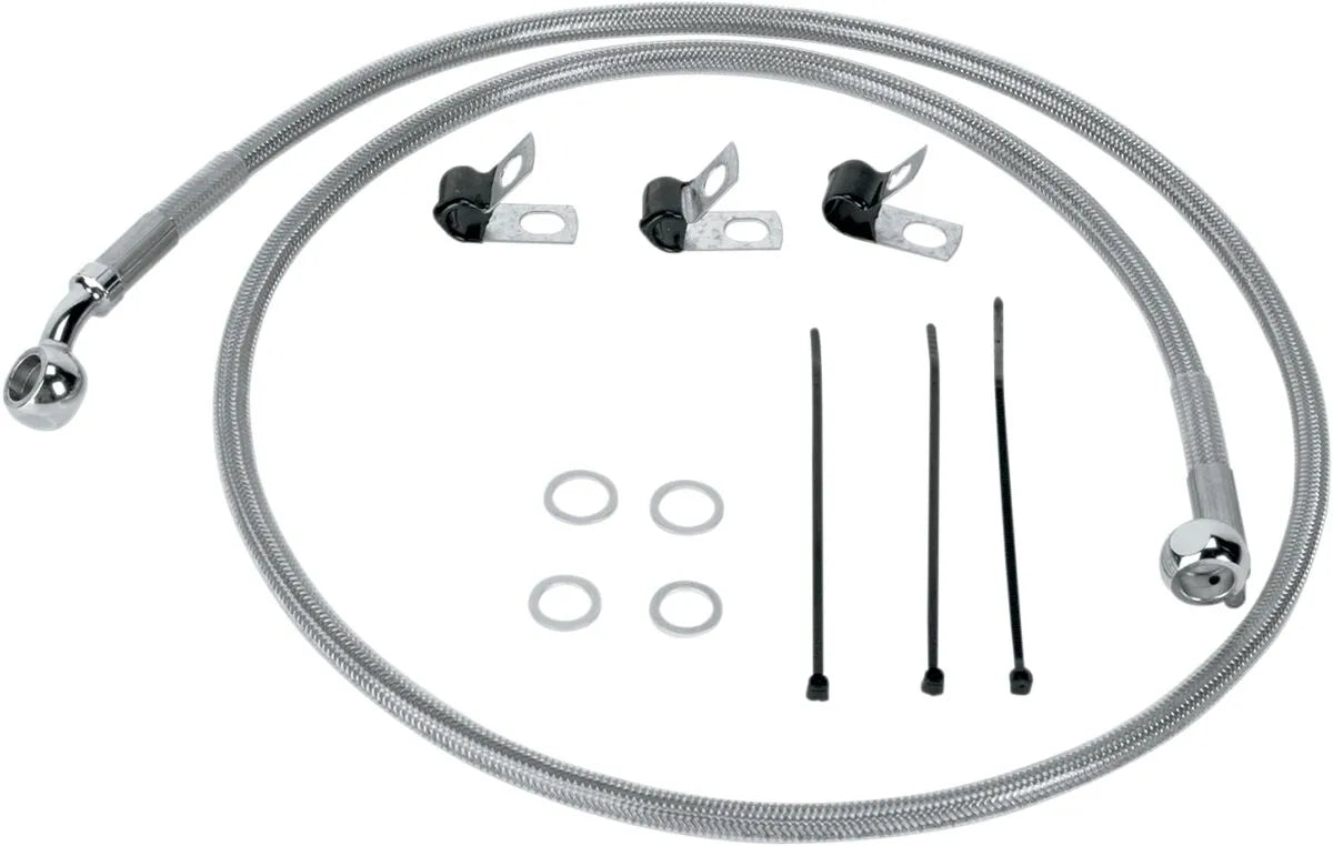 Drag Specialties Rostfri Bromsledningssats 44.25"