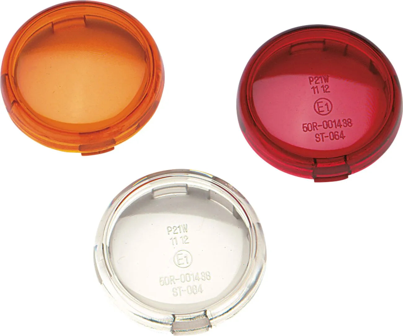 Drag Specialties Turn Signal Lens - Amber, Round