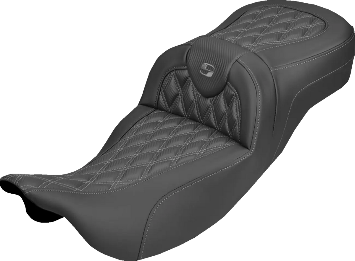 Saddlemen Roadsofa Carbon Fiber Seat Gray Stitch
