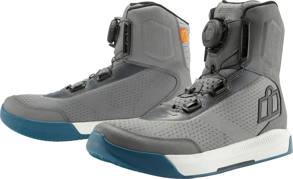Icon Overlord Vented Boots Gray